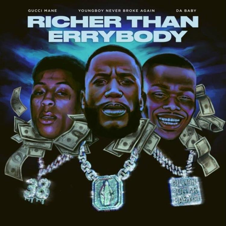 Read more about the article Gucci Mane, Da Baby & YoungBoy Never Broke Again Are “Richer Than Errybody” In New Single