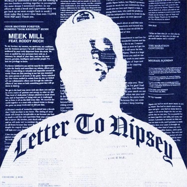 Meek Mill & Roddy Ricch Link Up For “Letter To Nipsey”