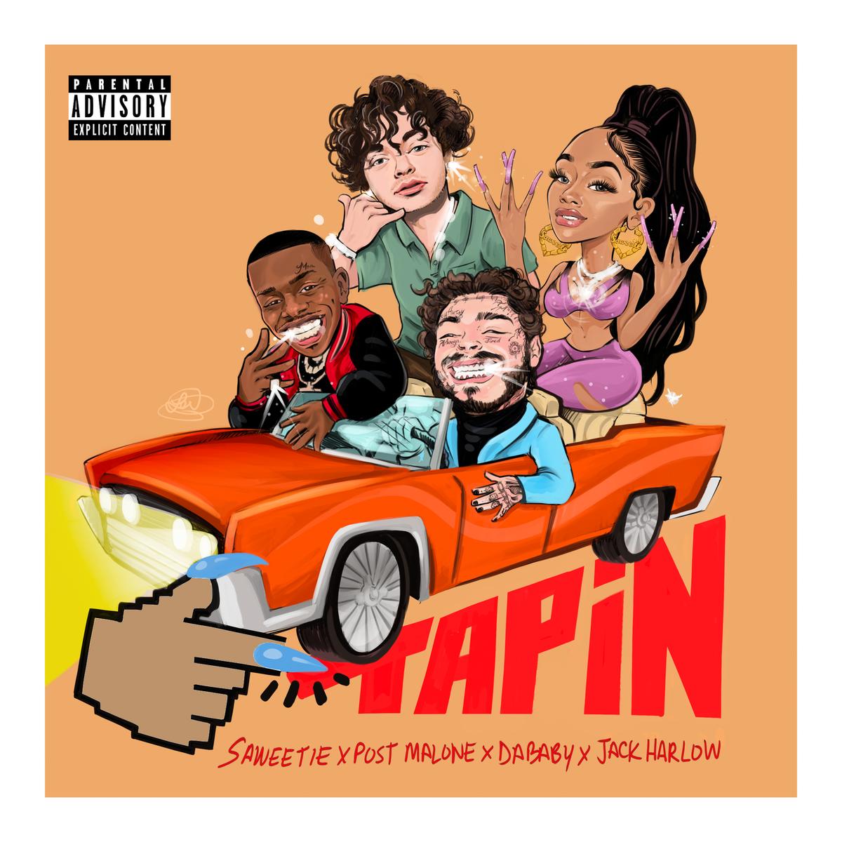 Saweetie Calls On Post Malone, DaBaby & Jack Harlow For “Tap In (Remix)”
