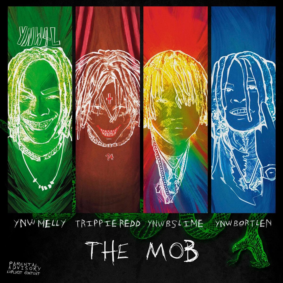 YNW Melly Calls On YNW Bortlen, Trippie Redd & YNW BSlime For “The Mob”